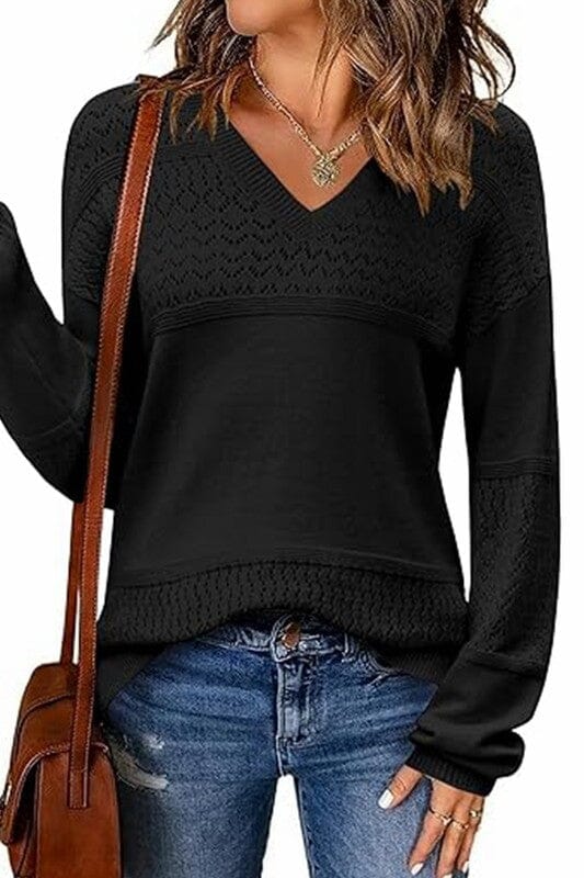 Crochet Detail Sweater Wholesalesir 
