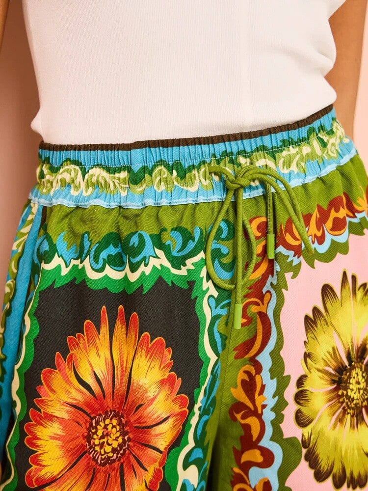 Daisy Print Linen Set Metamorphosis Girl 