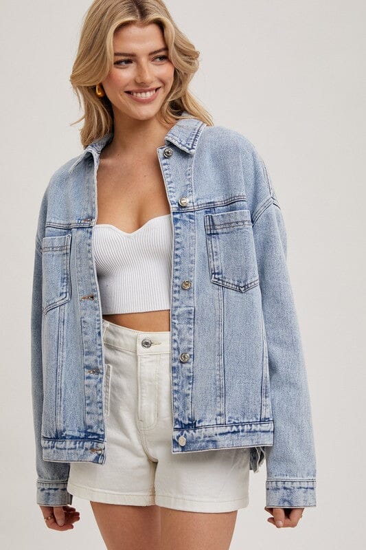 Denim Oversized Jacket BluIvy 