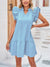 Double Flutter Ruffle Hem Dress Wholesalesir 