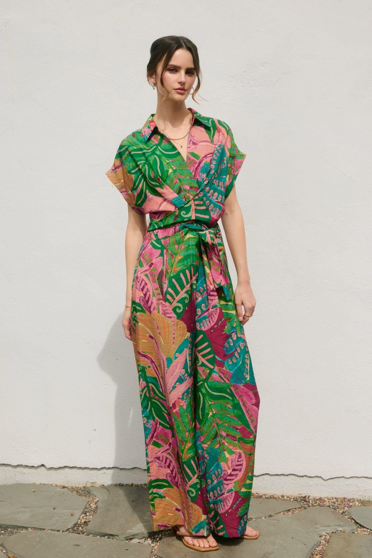 Drawing Dream Surplice Waist Tie Jumpsuit Dress Forum 