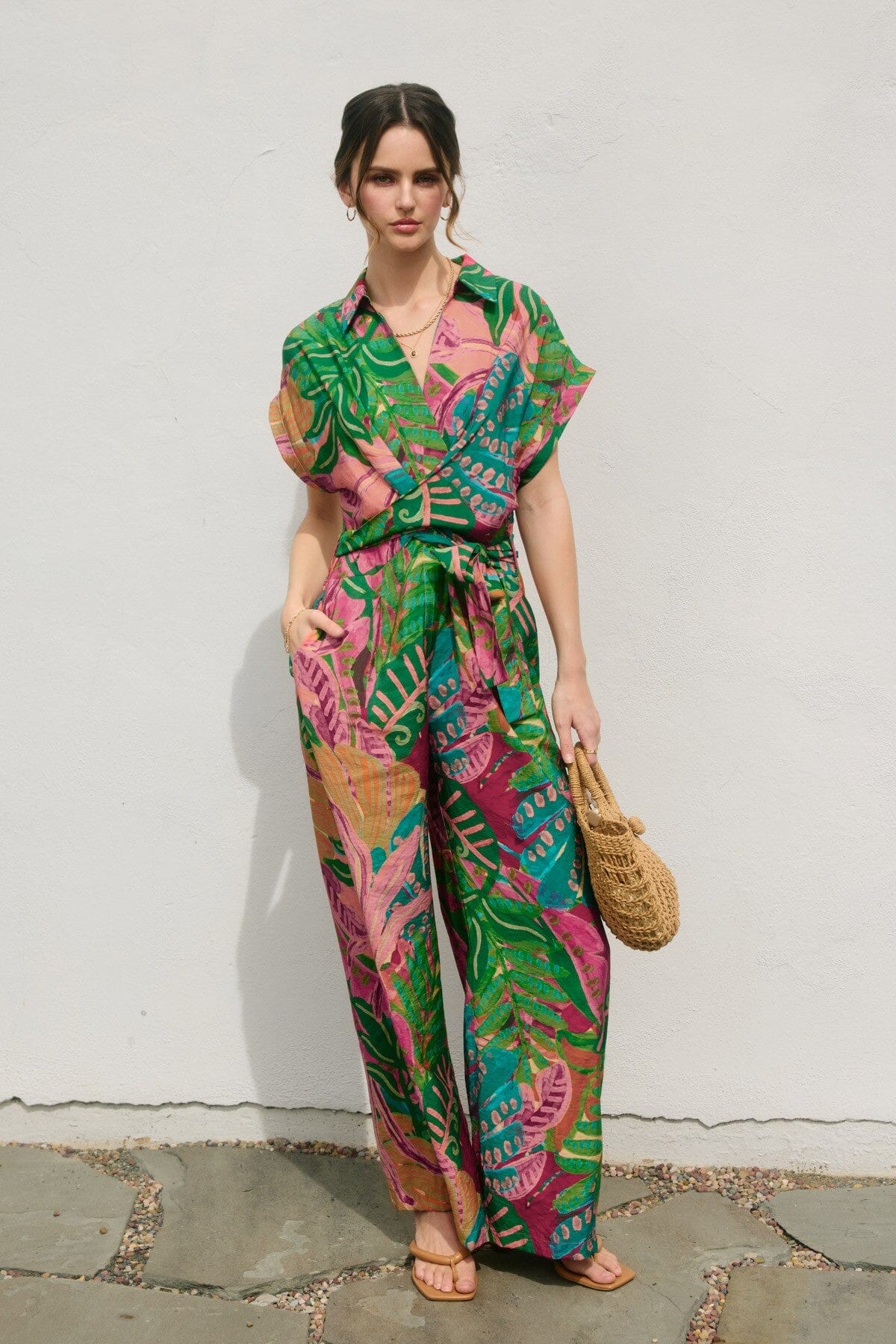 Drawing Dream Surplice Waist Tie Jumpsuit Dress Forum 