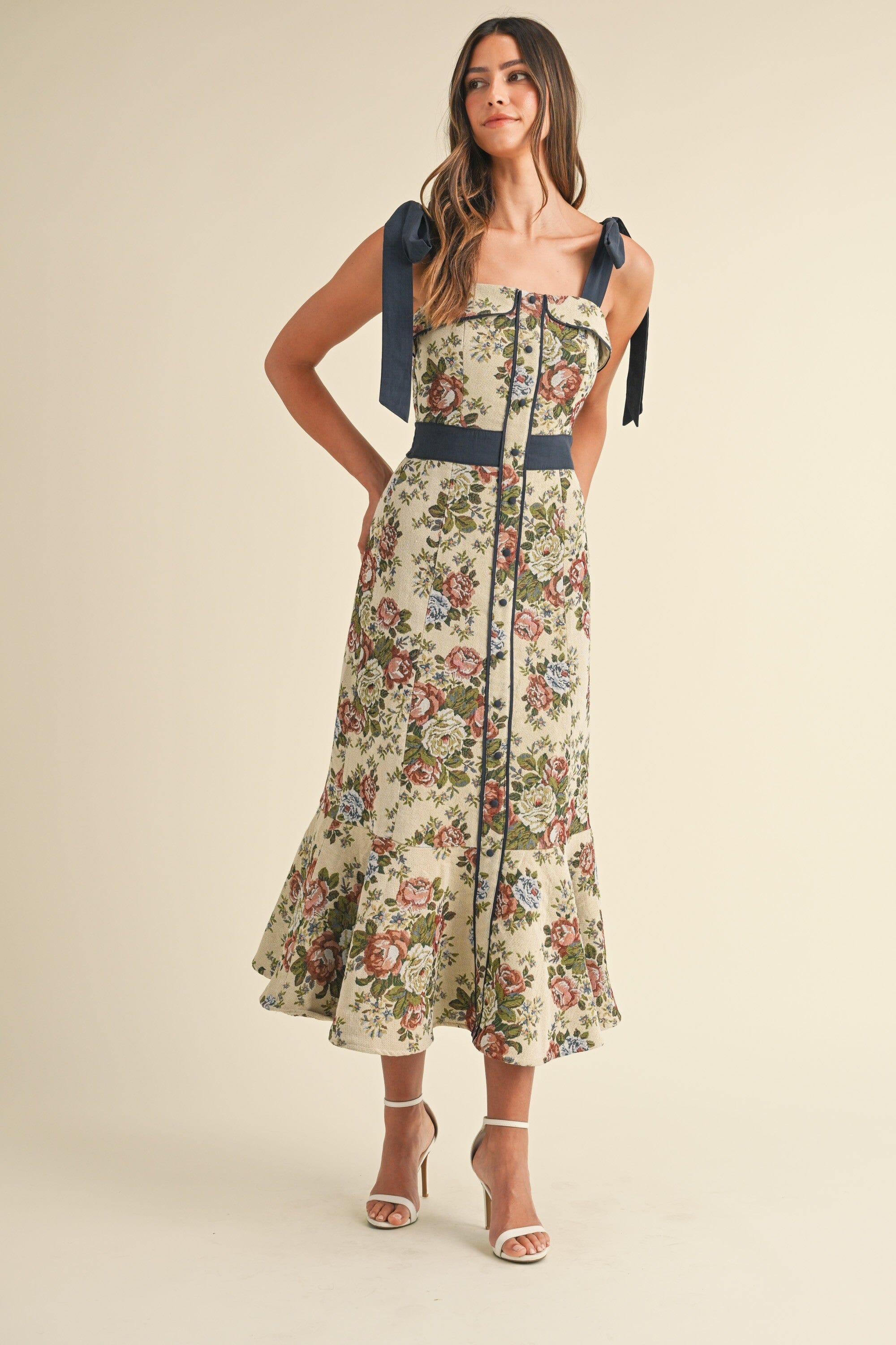 Fall Tapestry Floral Midi mable 