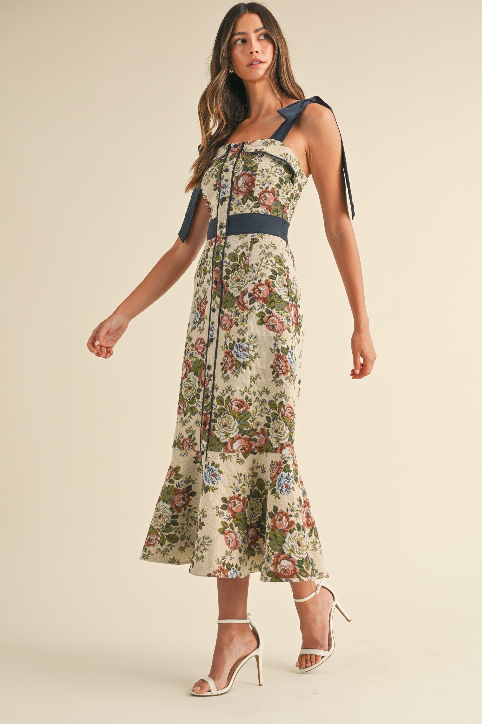 Fall Tapestry Floral Midi mable 