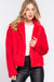 FAUX FUR NOTCHED COLLAR JACKET style up 