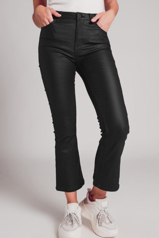 Faux Leather Flare Pants Q2 