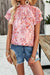 Floral Chiffon Flutter Sleeve Top Asia Direct 