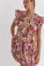 Floral Double Flutter Dress entro 