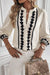 Floral Embroidered Stand Neck Buttoned Shirt Kentce 