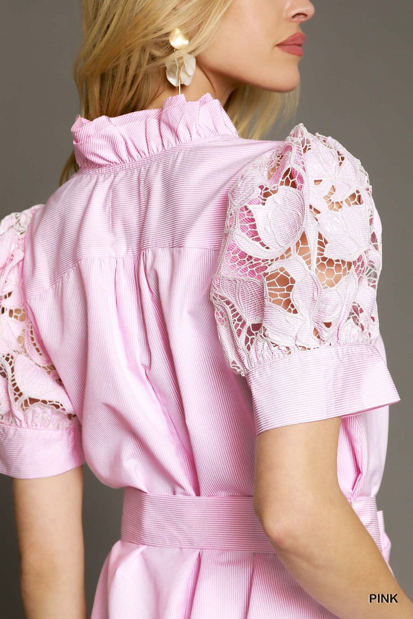 Floral Lace Detail Midi Umgee 
