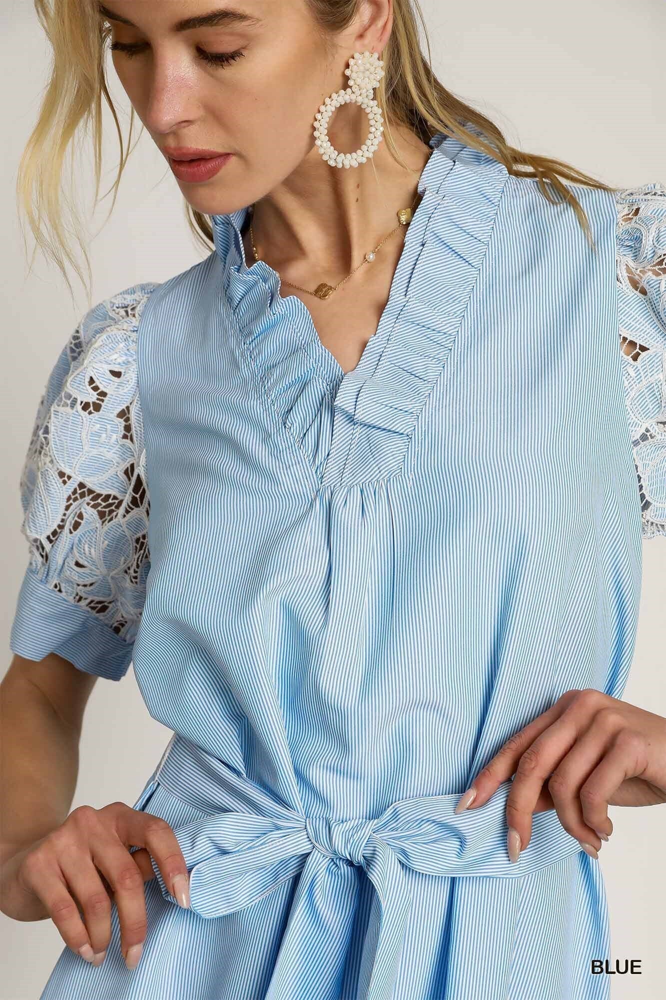 Floral Lace Detail Midi Umgee 