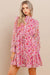 Floral Long Sleeve Dress TCEC 