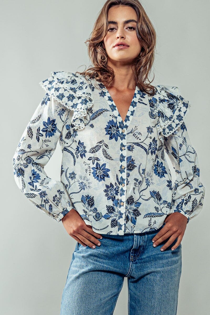 Floral Porcelain Blouse Trend Notes 