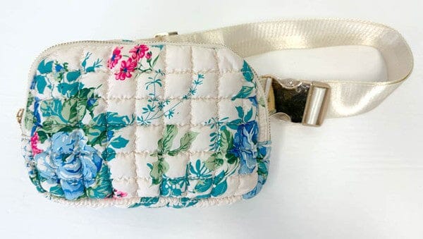 Floral Quilted Belt Bag TCEC 