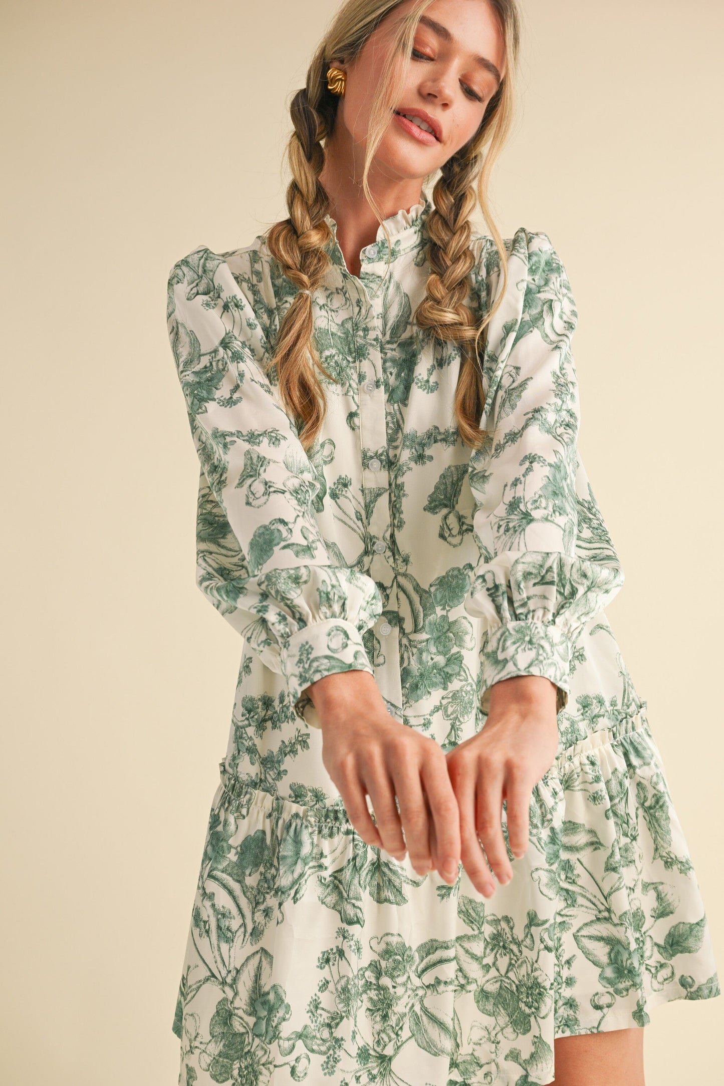 Floral Toile Drop Waist Dress &merci 