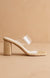 Francie Clear Double Strap Heel oasis society 