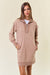 French Terry Quarter Zip Dress Doe & Rae 