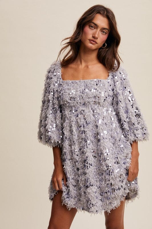 Fringe Sequin Babydoll Dress listicle 