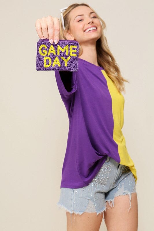 Game Day Colorblock Oversized Tee timing 