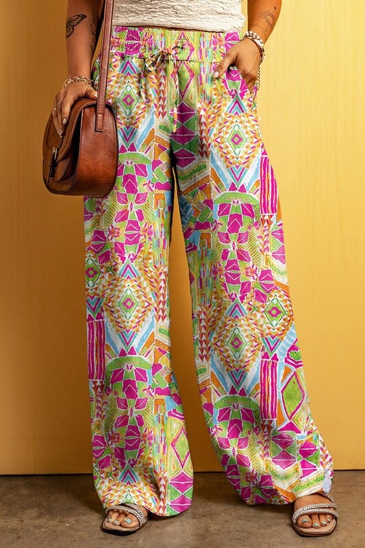 Geometric Palazzo Pants Shiying 