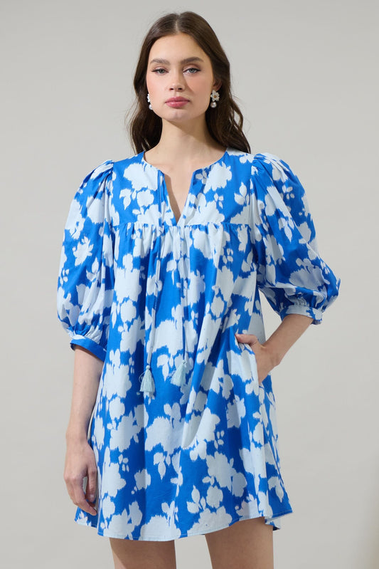 Grafton Floral Babydoll Dress Sugarlips 