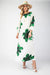 Green Floral Pull Over Boat Neck Maxi Dress Gigio 