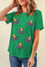 Green Mardi Gras Mask Tee Kentce 