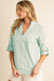 Green Striped Popover Shewin 