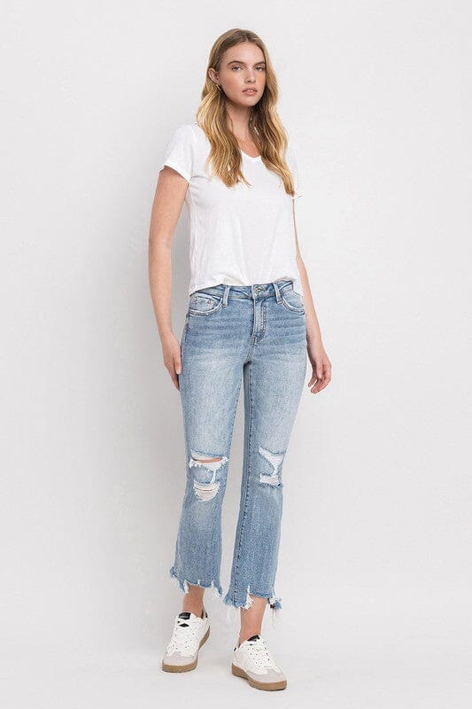 Handy Cropped Flare Jeans LOVERVET BY VERVET 