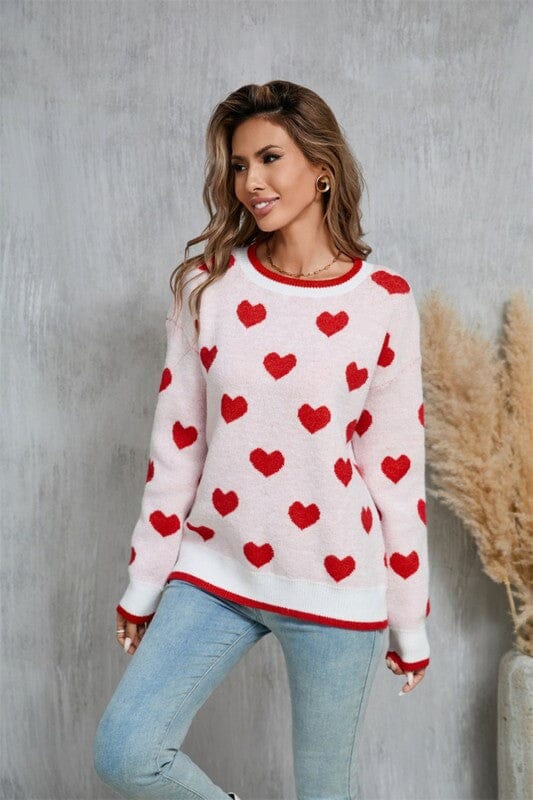 Heart Knit Sweater - Preorder Ships mid-January Asia Direct 