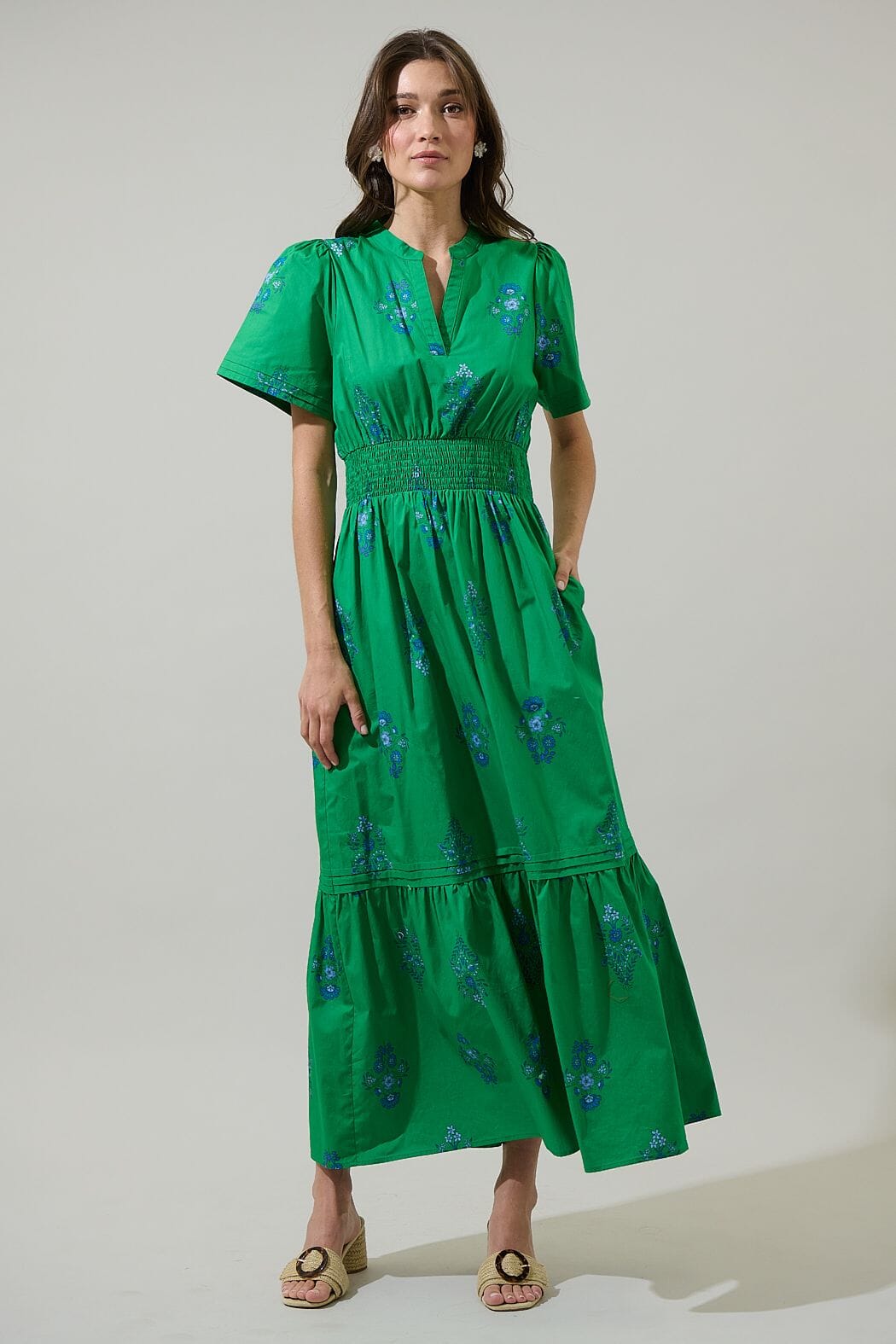 Helena Floral Maxi Dress Sugarlips 