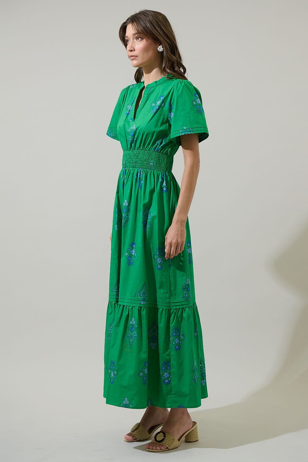 Helena Floral Maxi Dress Sugarlips 