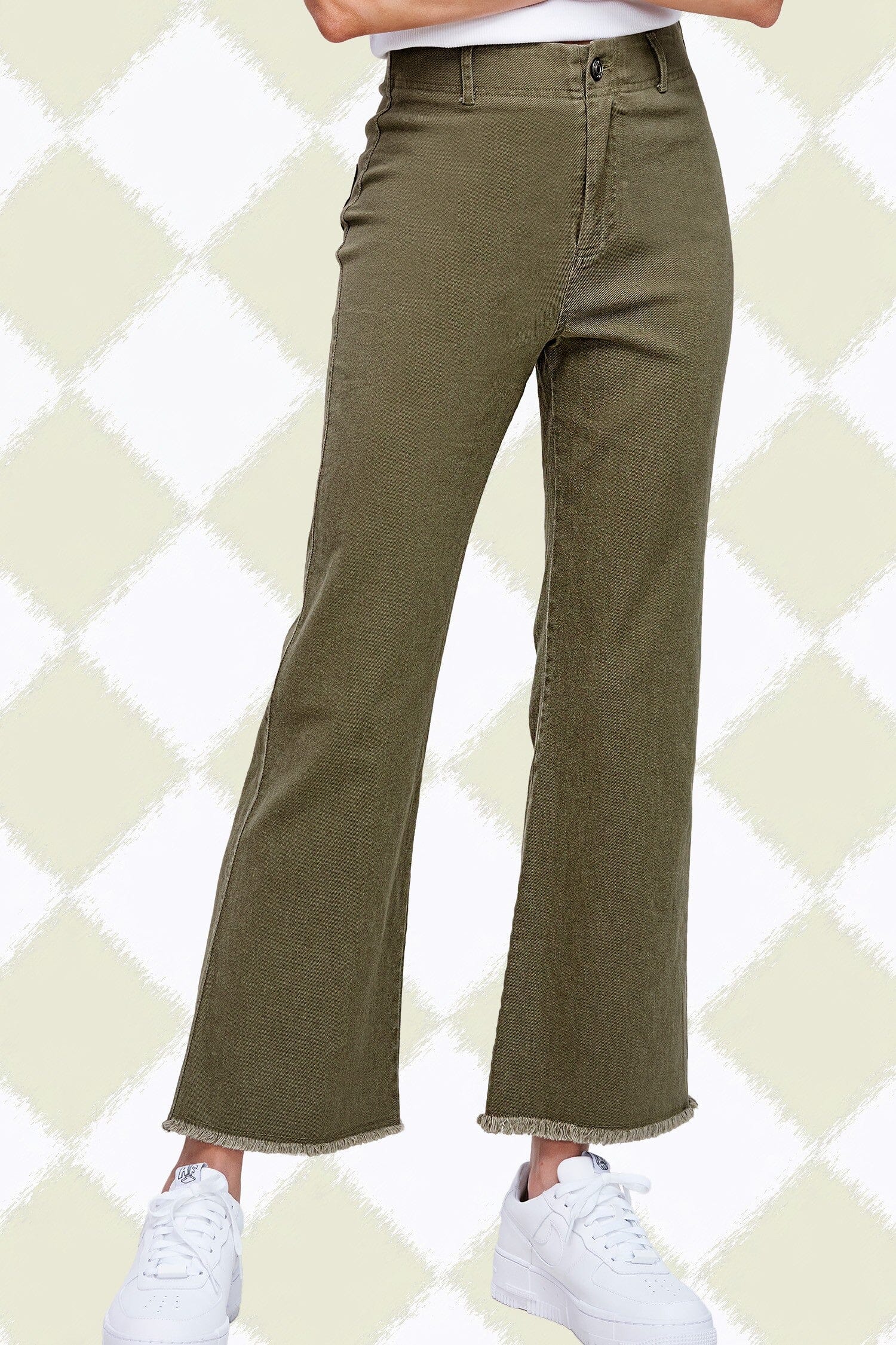 High Waist Flare Colored Pants LA MIEL 