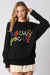 Hocus Pocus Glitter Tinsel Sweater peach love california 