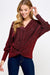 Holiday Lurex Twist Front Top 2 hearts 