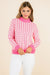 Houndstooth Mock Neck Sweater THML 