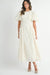 Ivory Textured Midi Mable 