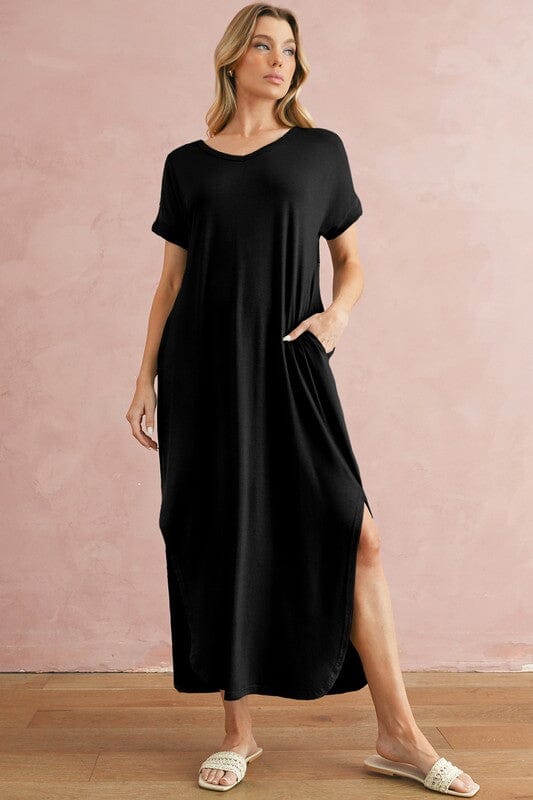 Knit Maxi with Hidden Pockets Shewin 