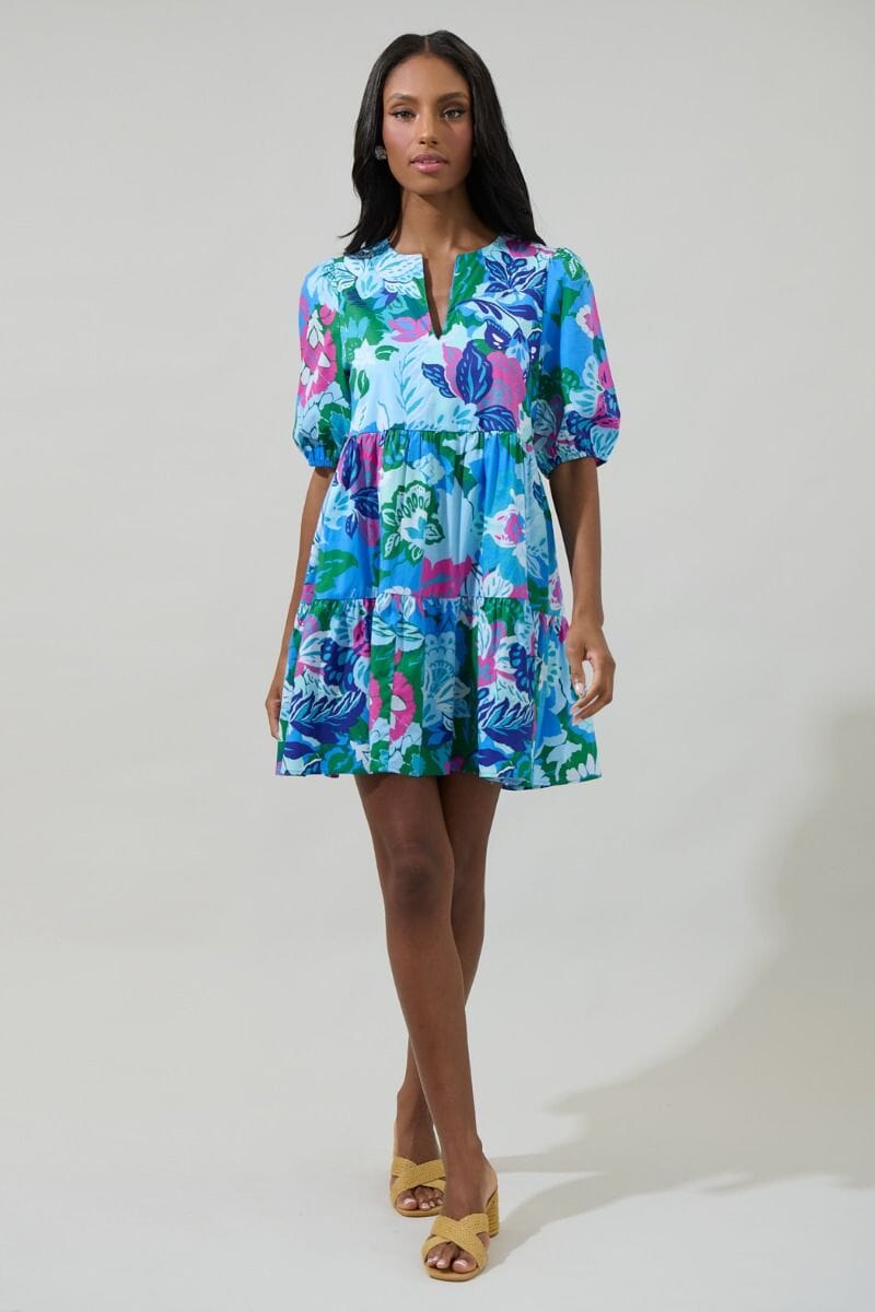 Lavera Poplin Tiered Dress Sugarlips 