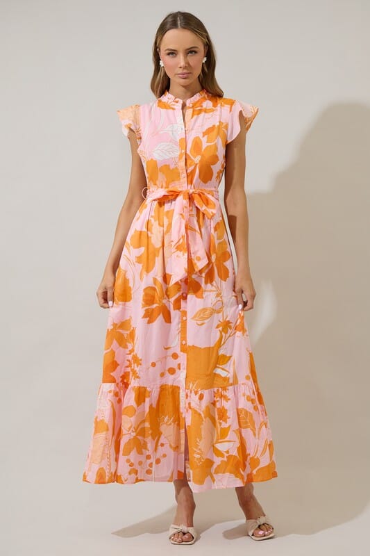 Lenira Floral Maxi Dress Sugarlips 