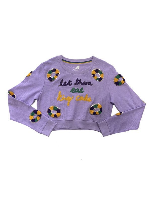 Let Them Eat Cake Sweatshirt mardi gras creations 