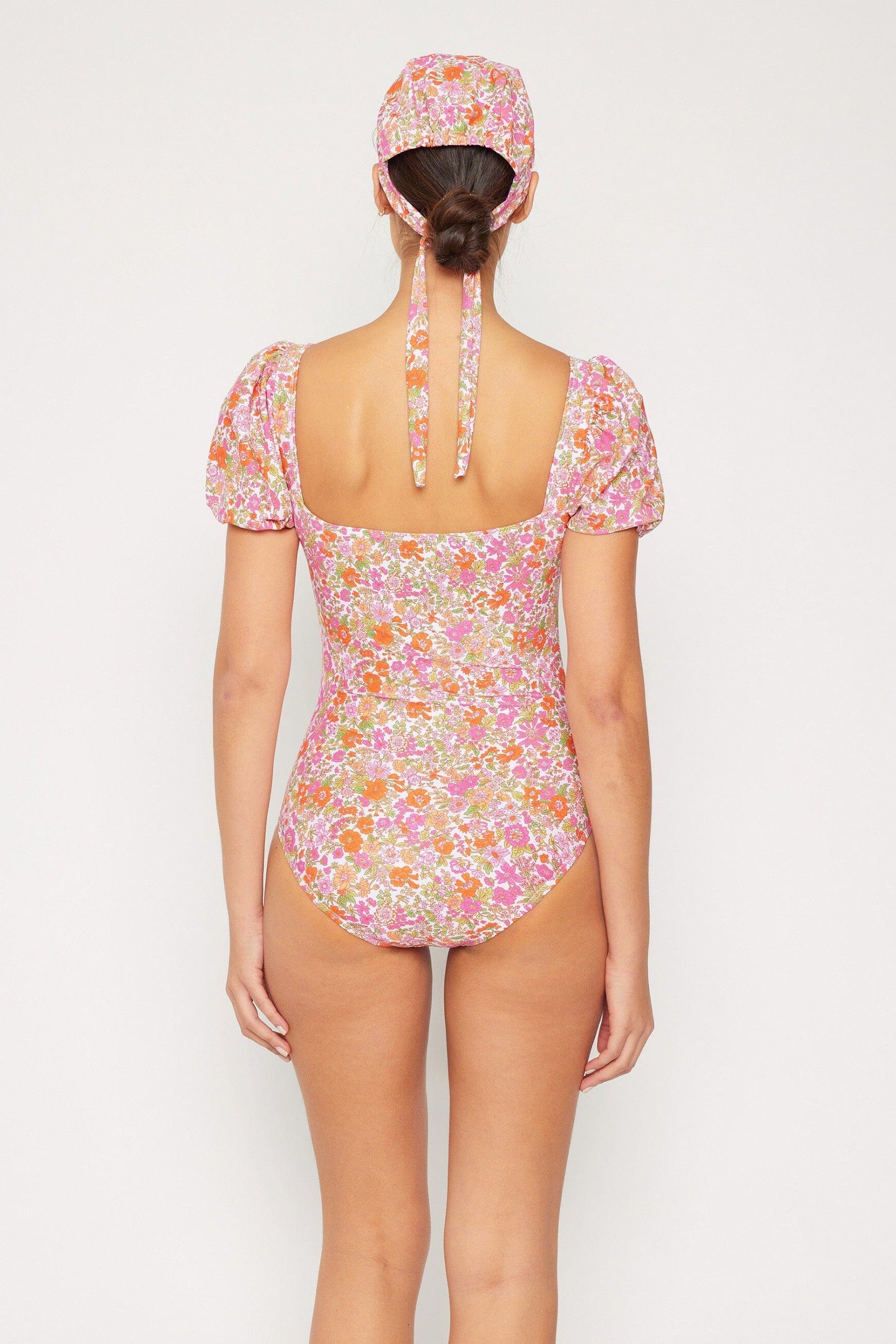 Liberty Style Puff Sleeve Women's One Piece Marina West 