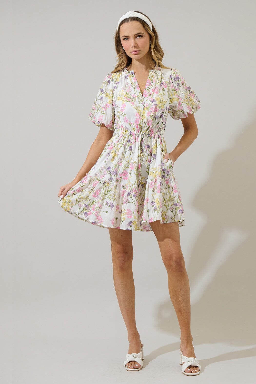 Lita Floral Noella Shift Mini Dress sugarlips 