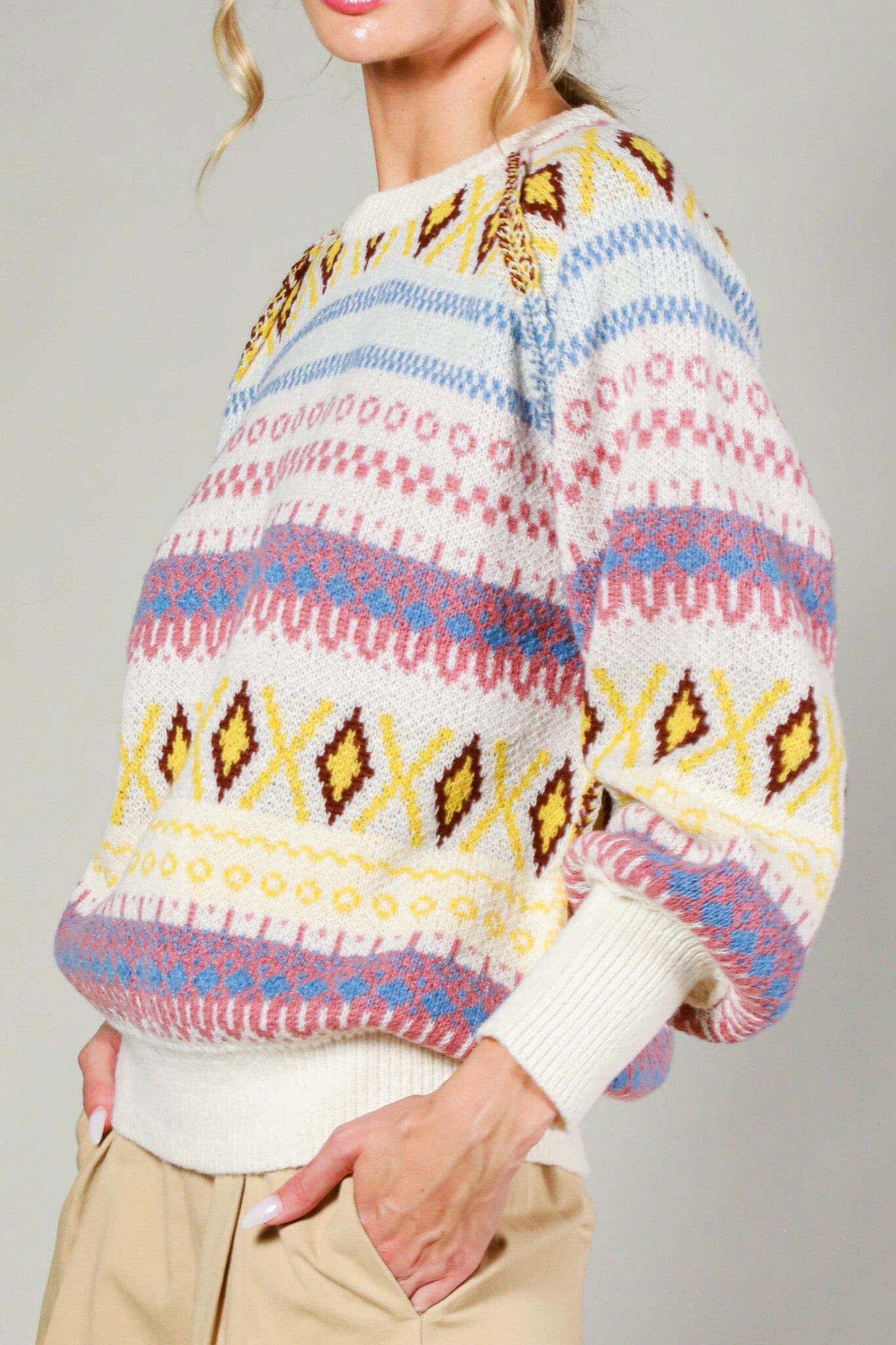 LS Aztec Sweater Vine & Love 