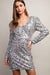 LS Sequin V Neck Dress eesome 