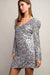 LS Sequin V Neck Dress eesome 