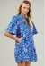 Lulu Floral Tomales Split Neck Shift Dress Sugarlips 