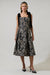 Lyla Jacquard Midi with Velvet Bow Shoulders Sugarlips 