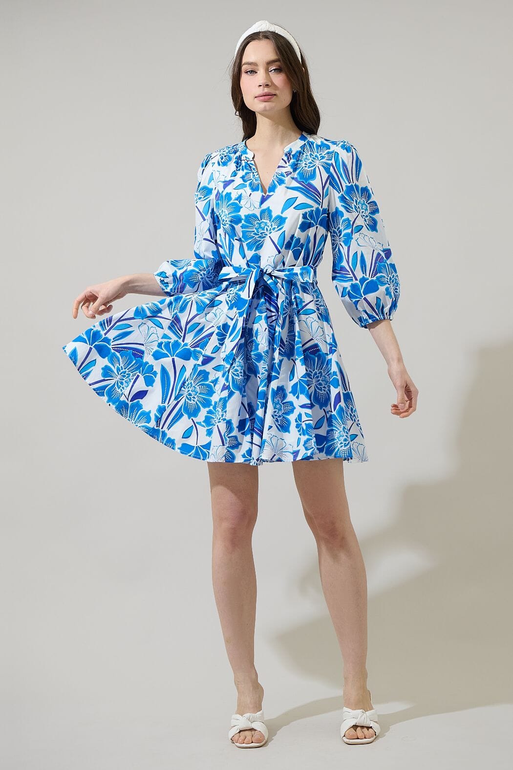 Maci Floral Flare Dress Sugarlips 