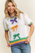 Mardi Gras Bow Detail SS Sweater sweet generis 